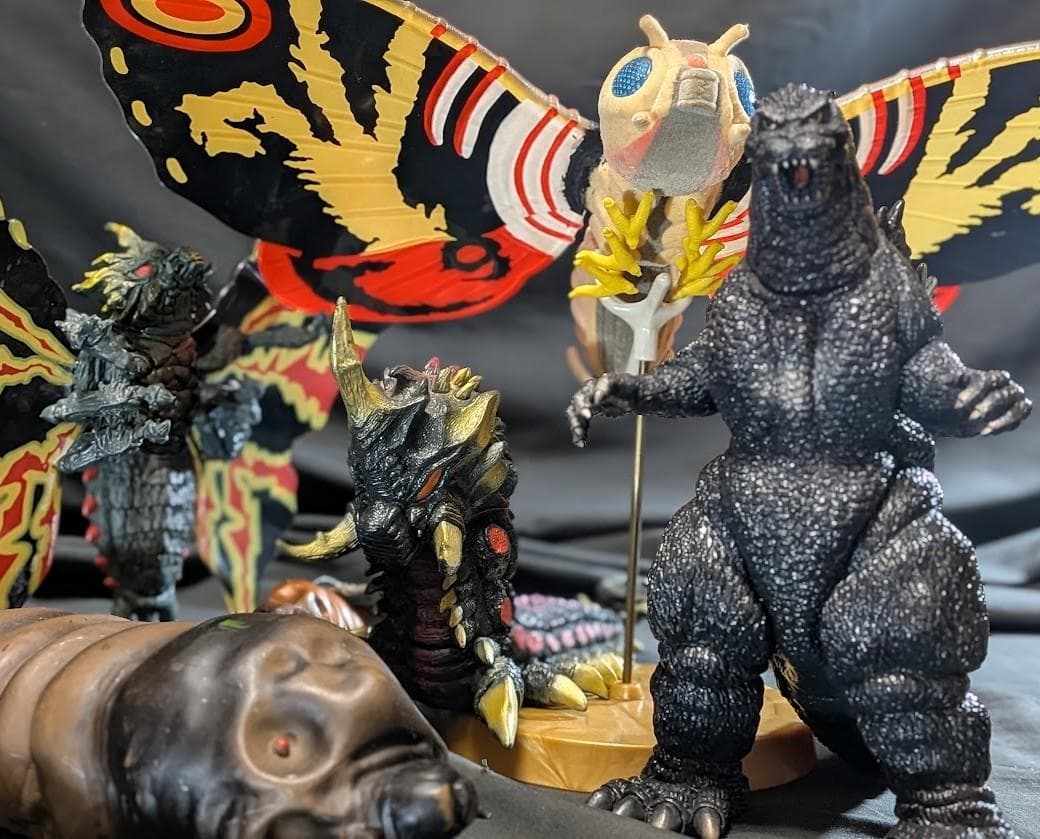 平成シリーズ「ゴジラvsモスラ」（バンダイ）ソフビフィギュア６体セット