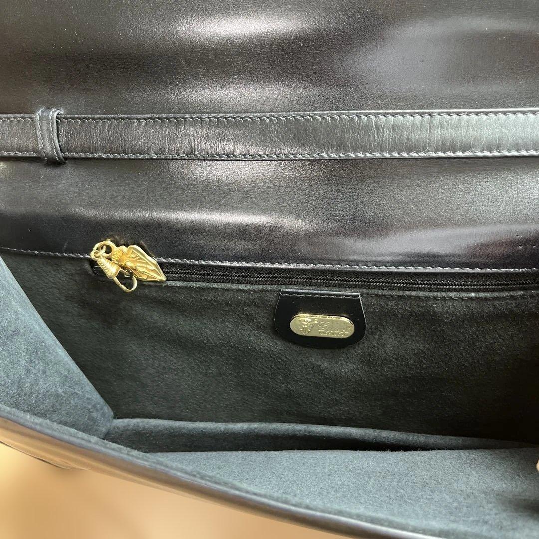 GUCCI リボンデザイン 黒 パーティーバッグ