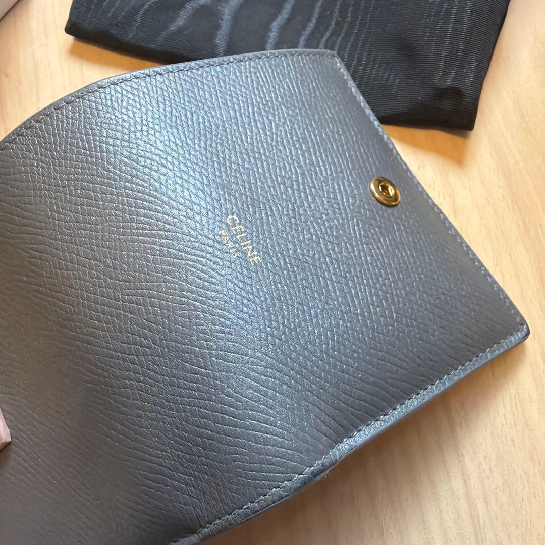 CELINE グレー 二つ折り財布 箱・保護袋付き