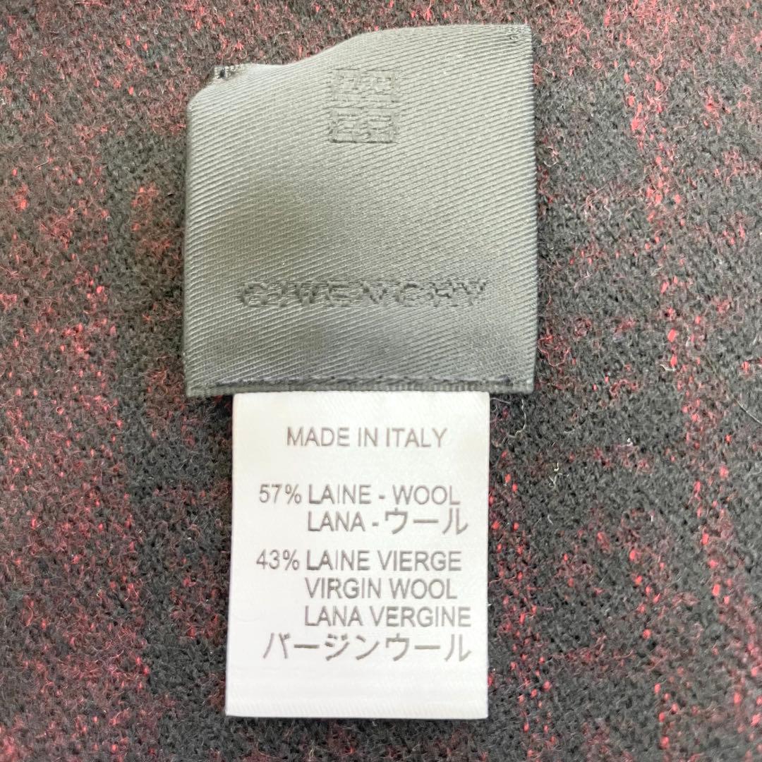 【スズキ】GIVENCHY ジバンシィ Gモチーフ 総柄 マフラー