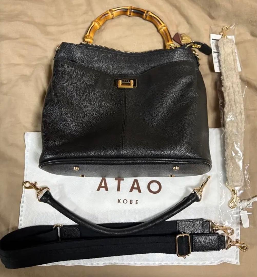 ATAO人気No1の2wayバッグ水にも汚れにも強い撥水レザー　ウィークエンド