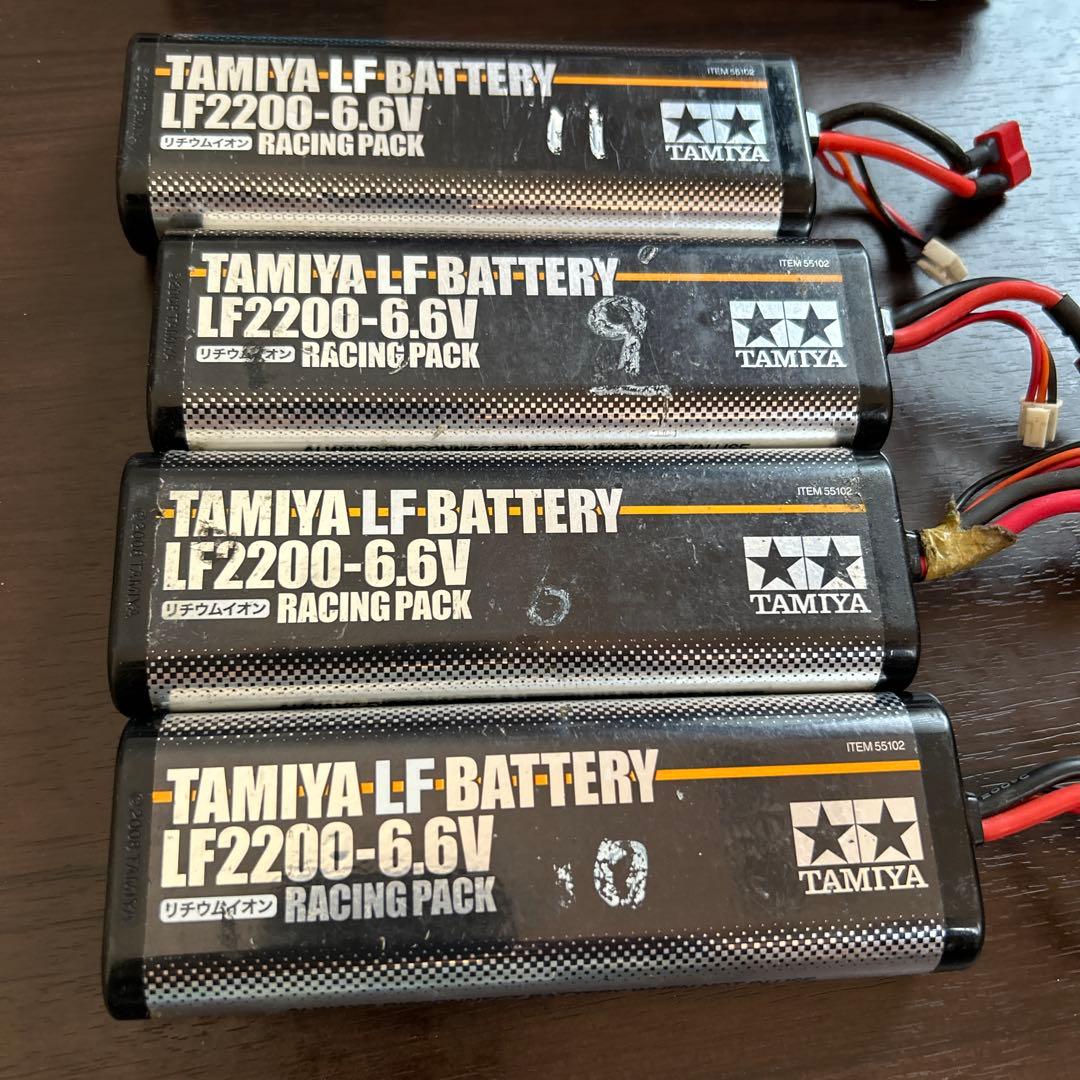 【ジャンク品 】TAMIYA LF2200-6.6V バッテリー 4個