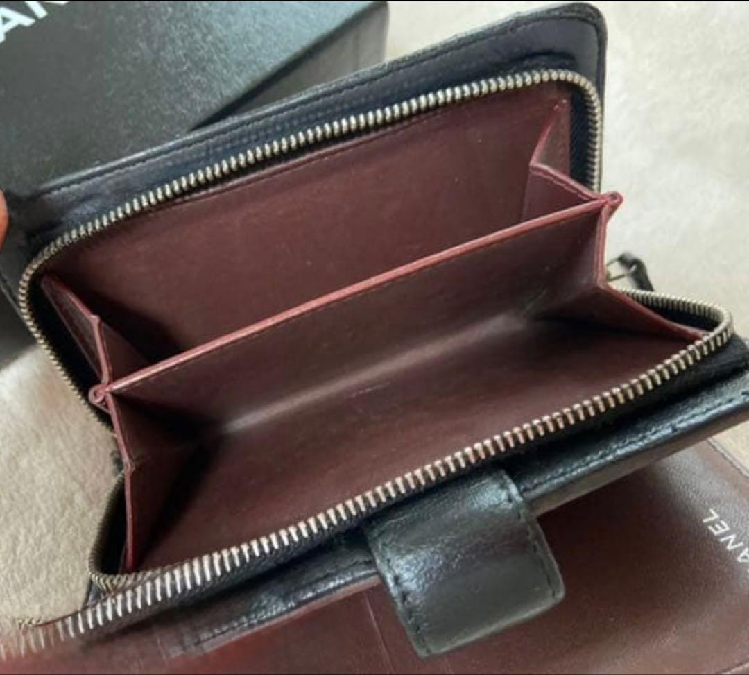 大幅値下げ‼️CHANELマトラッセ　折りたたみ財布