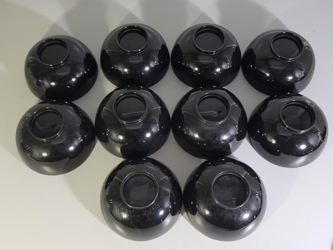 雲蒔絵 吸物碗 十客 平安堂製 共箱 美品 時代物