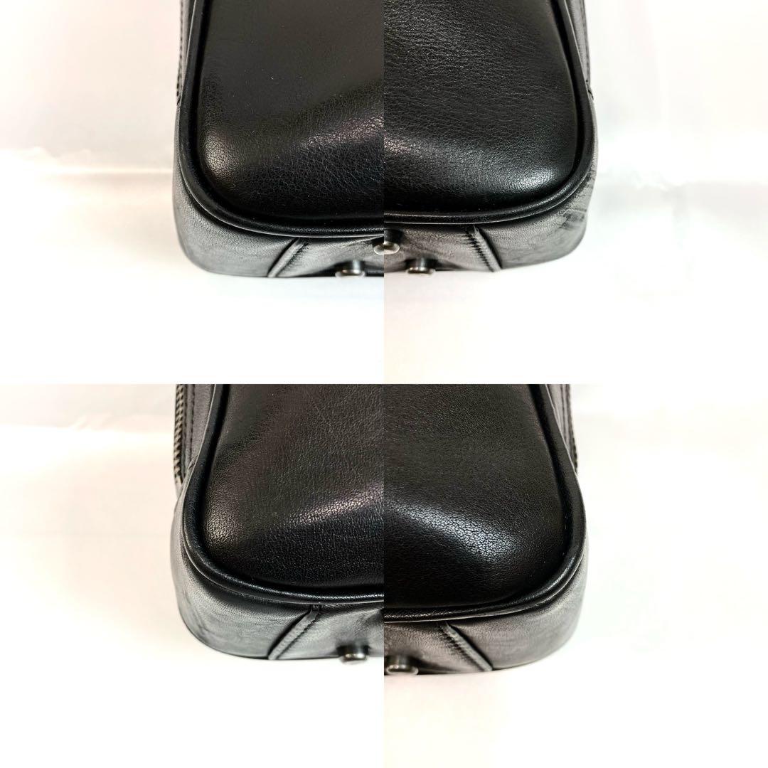 【極美品】コーチ メトロポリタン ブリーフケース 2way ロゴ ブラック