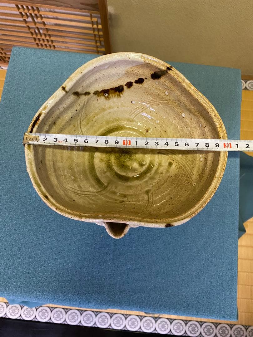 茶道具/片口菓子鉢 加藤光右衛門作 山十窯 美濃伊賀焼 共箱