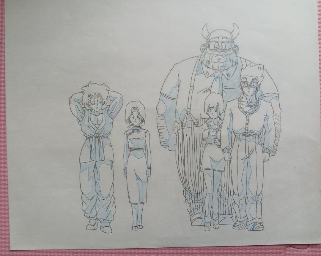 【セル画】ドラゴンボール（DRAGONBALL）孫悟空一家　鳥山明原作