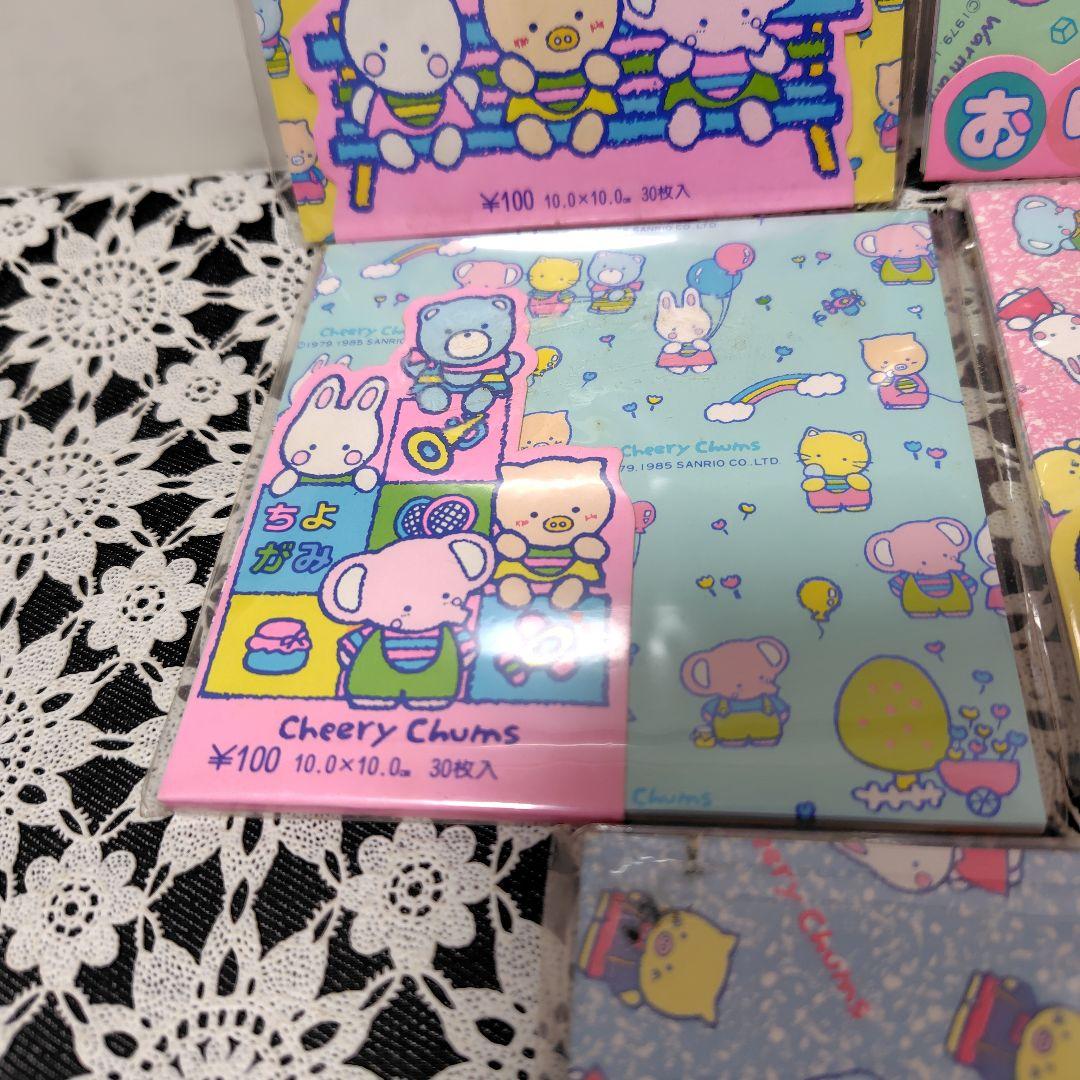 の*ん様 サンリオ チアリーチャム 折り紙 ちよがみ 昭和レトロ 1980年代