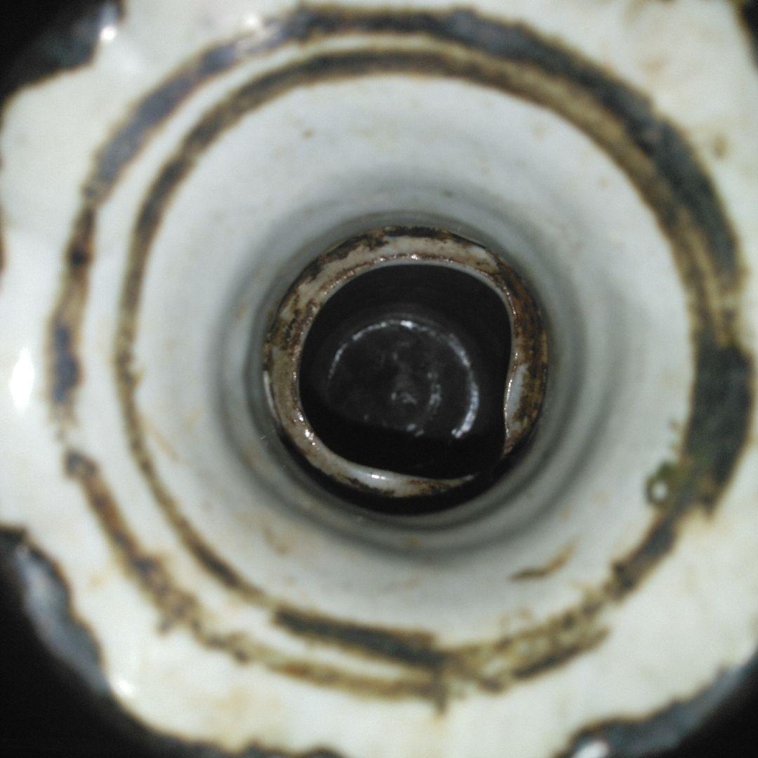 NO254 佐藤敏　京焼き　絵付け花瓶