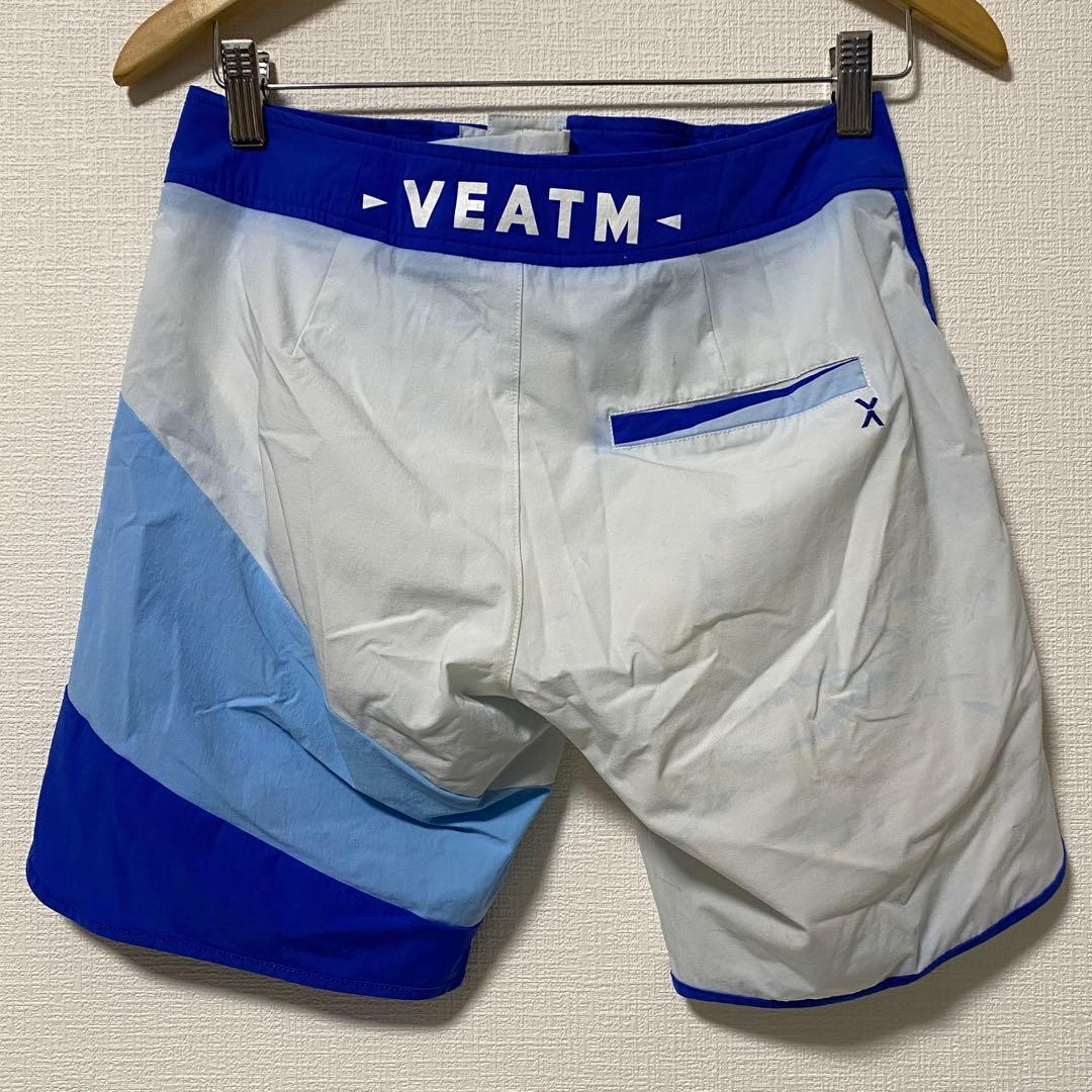 VEATM サーフパンツ 青白 カラーブロック
