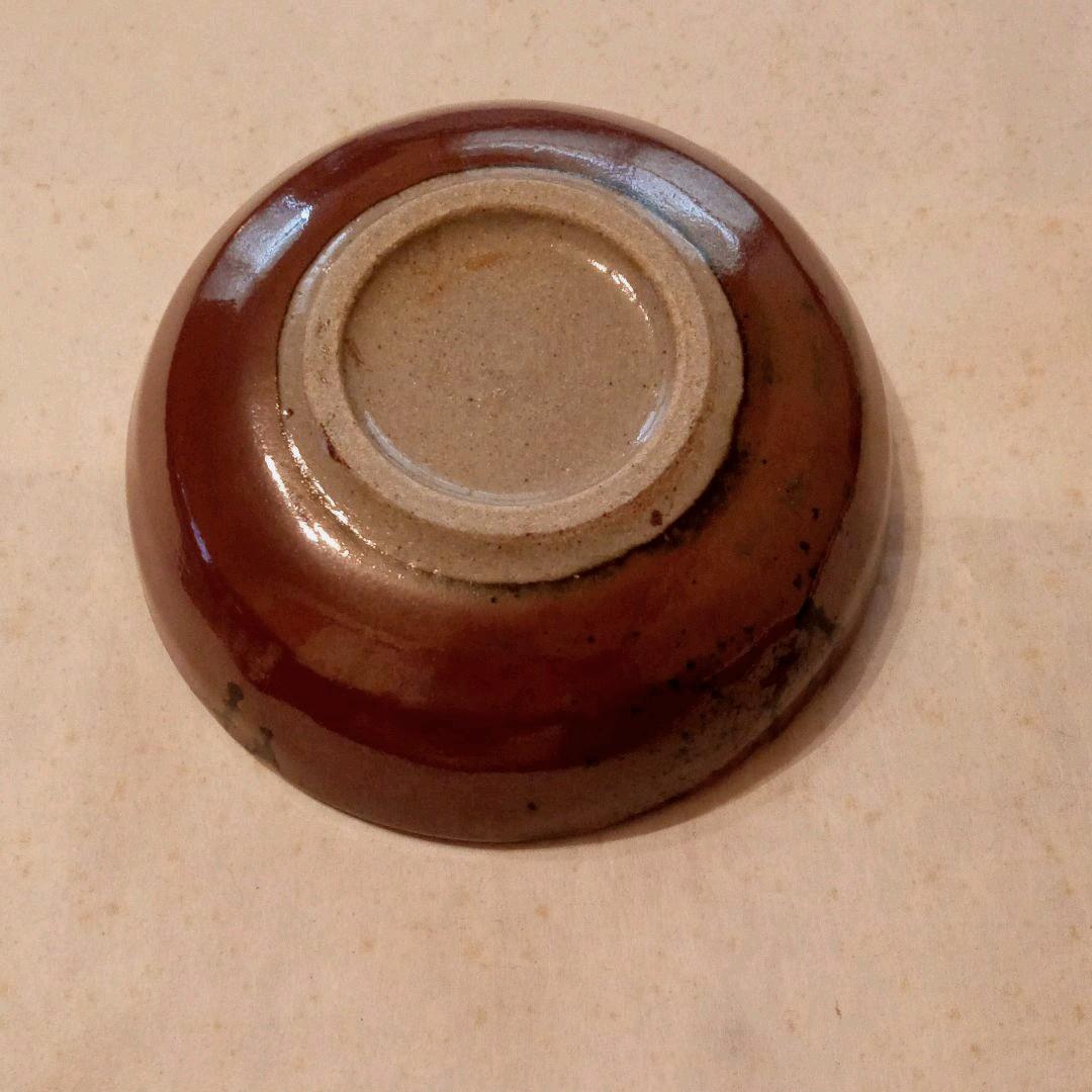 益子焼　柿釉小鉢5客揃い