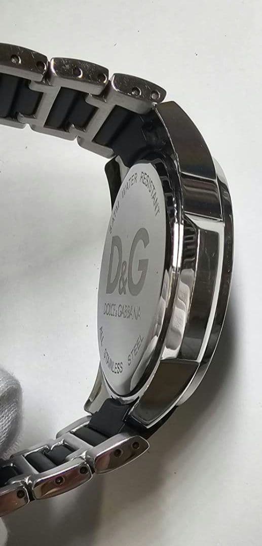 G*n様 D&G　ドルチェ&ガッバーナ　ブラック　アナログ腕時計　24時間表示