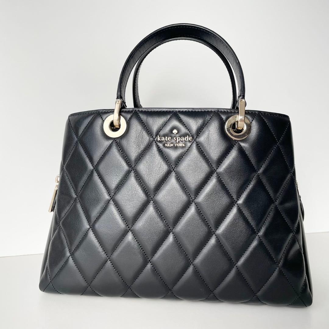 【極美品】kate spade ハンドバッグ キルティング キャリー サリバン