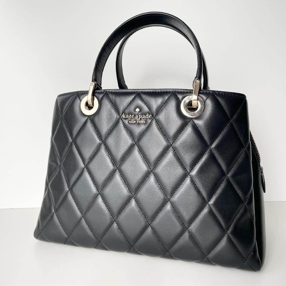 【極美品】kate spade ハンドバッグ キルティング キャリー サリバン
