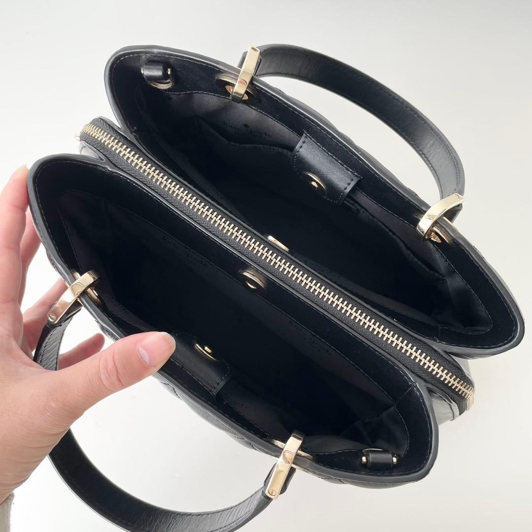 【極美品】kate spade ハンドバッグ キルティング キャリー サリバン