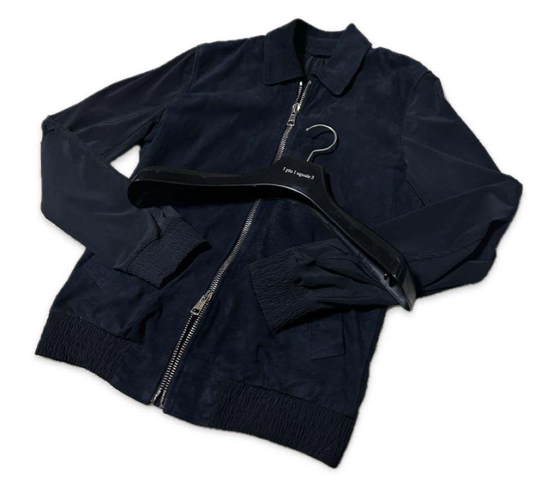 定価20万1piu1uguale3×EMMETI スウェードジャケット Ⅲ