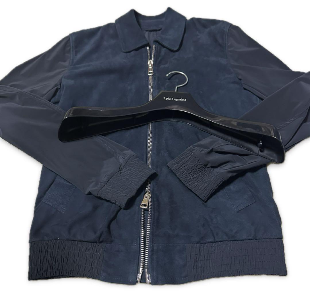 定価20万1piu1uguale3×EMMETI スウェードジャケット Ⅲ
