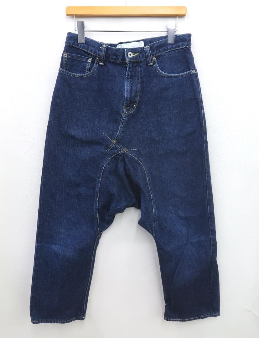 GANRYU ガンリュウ 15AW セルビッジサルエルデニムパンツ