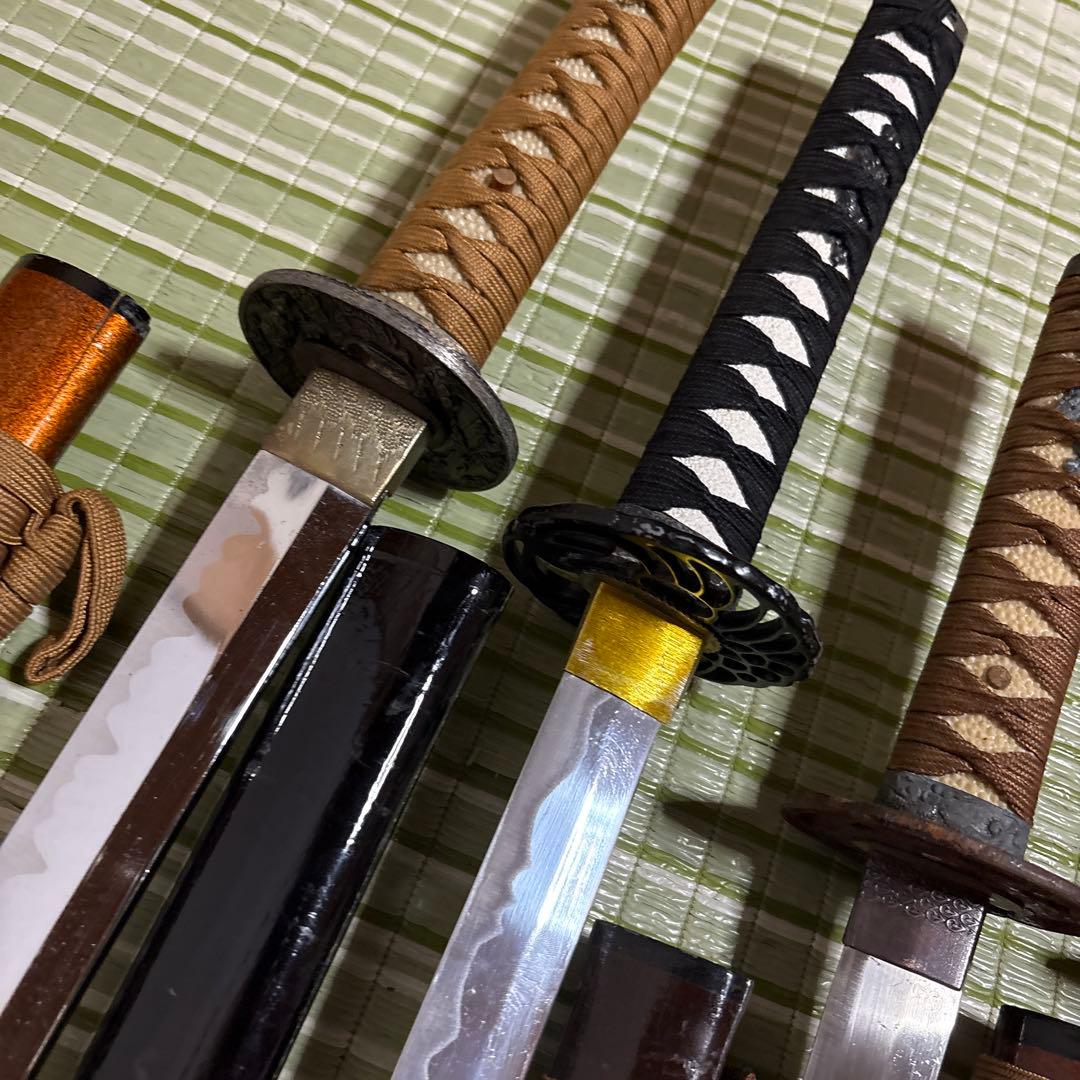模造刀　模擬刀　武士　侍　伝統工芸　剣　鞘竹　小太刀　鞘　鍔　大衆演劇　５本