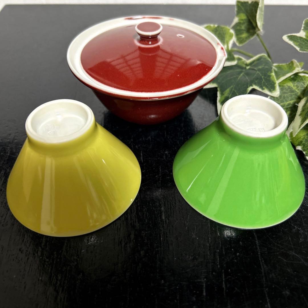 新品　朝日焼　朝日豊斎　窯変煎茶器　宝瓶　茶碗　急須 煎茶道具 茶器　遠州七窯