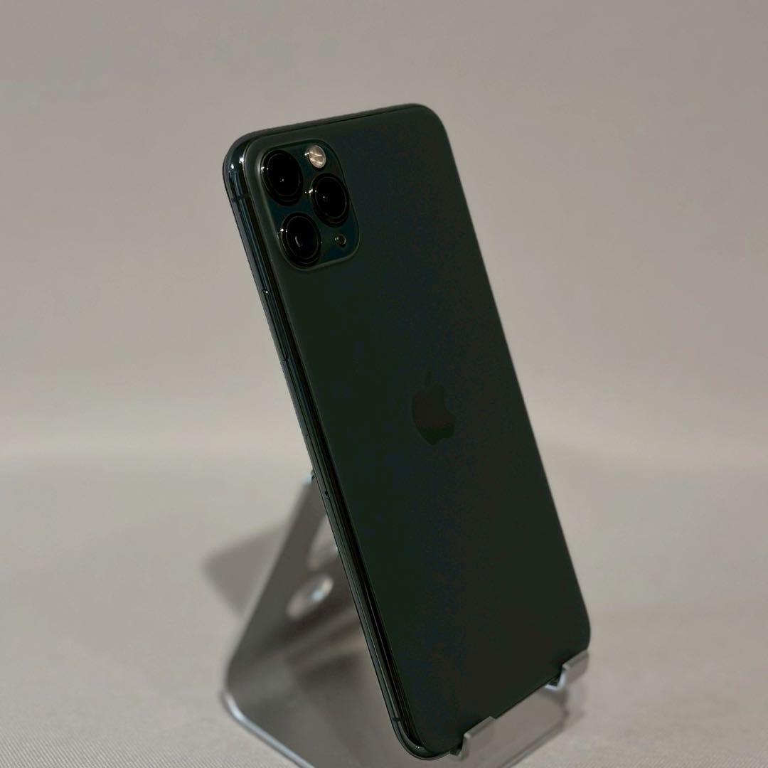 『美品』iPhone 11 PRO MAX 256GB ミッドナイトグリーン