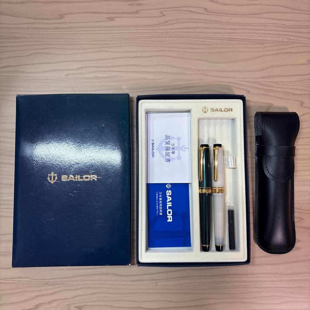 セーラー万年筆 Sailor Pro Gear Slim 2本 EF【14金】