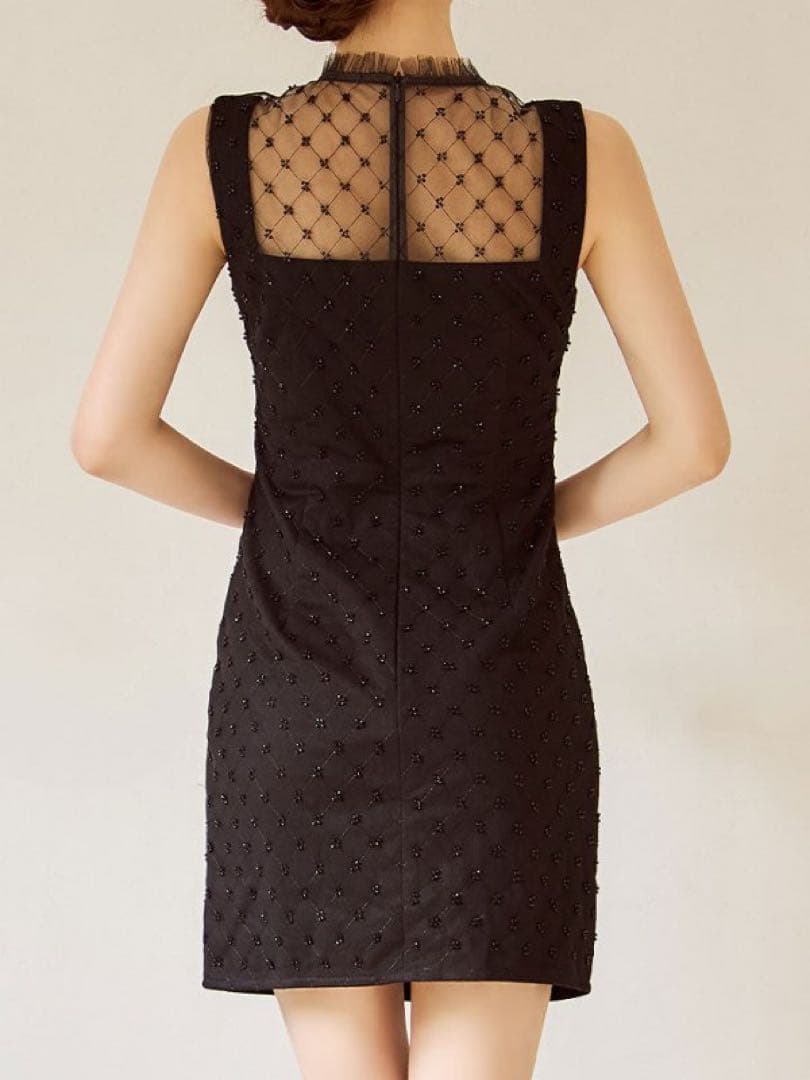 JEWELS ジュエルズ キャバクラ ドレス ビジュー リボン シアー チュール