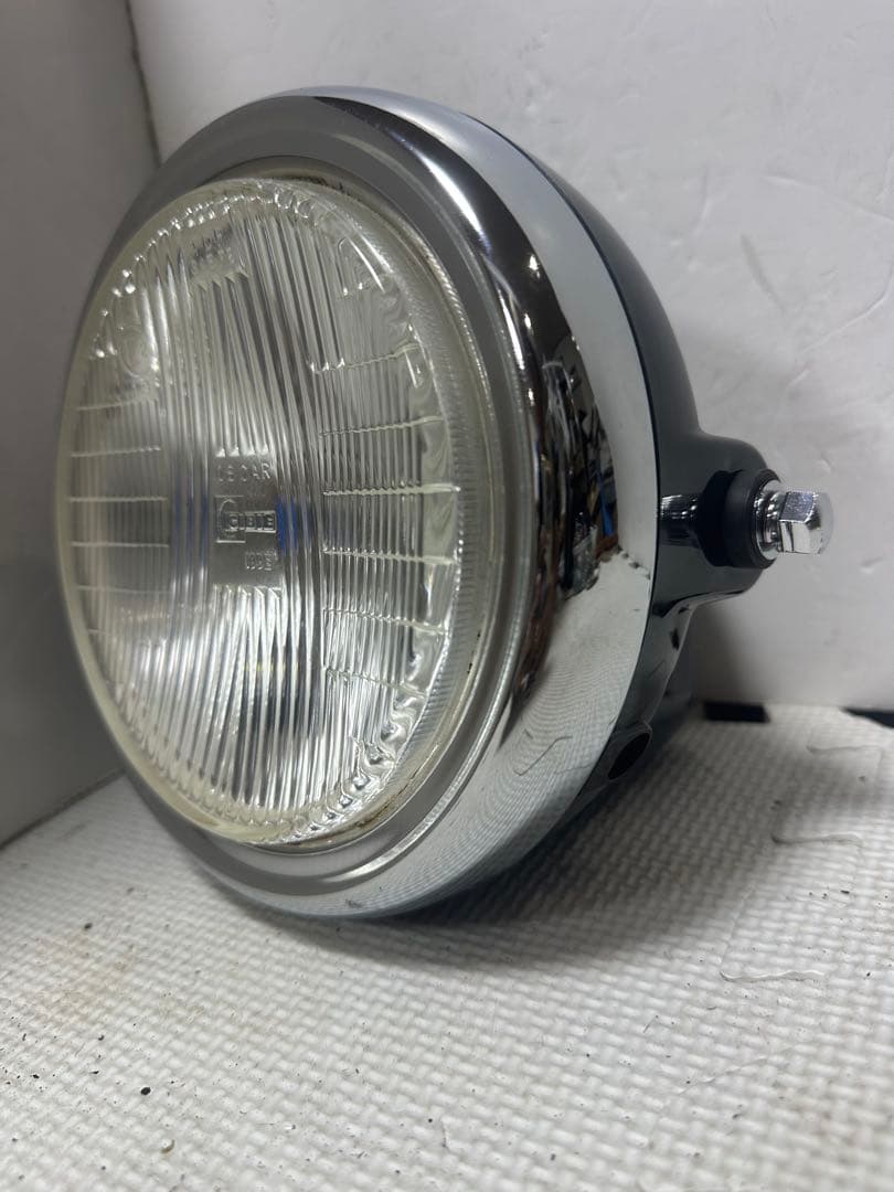 新品/当時物シビエスーパーオスカー凹みレンズ付きヘッドライトASSYマーシャル