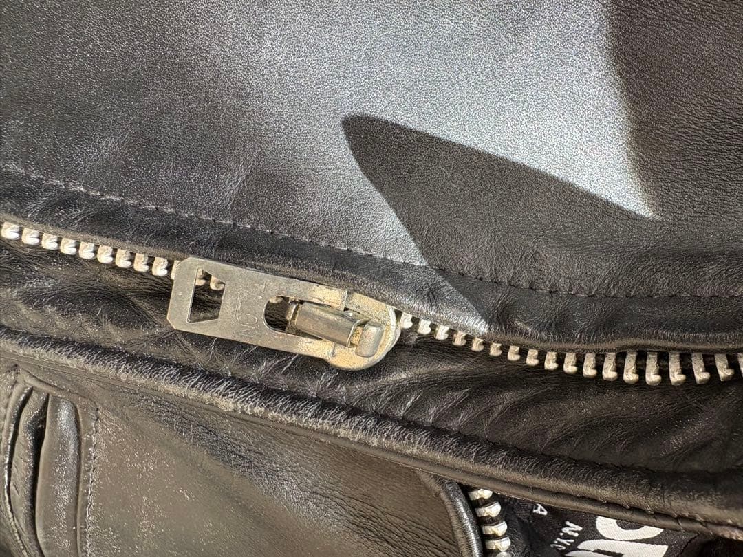 ショット schott レザージャケット ボアライナー付属 38 革　ライダース