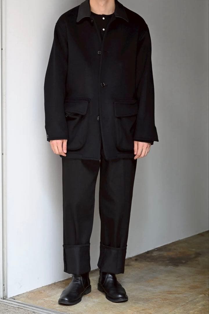 ジャケット・アウター BISOWN LAMBSWOOL HUNTING COAT