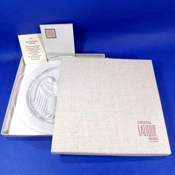 ラリック イーグル 鷲 イヤープレート クリスタルガラス 飾り皿 アンティーク