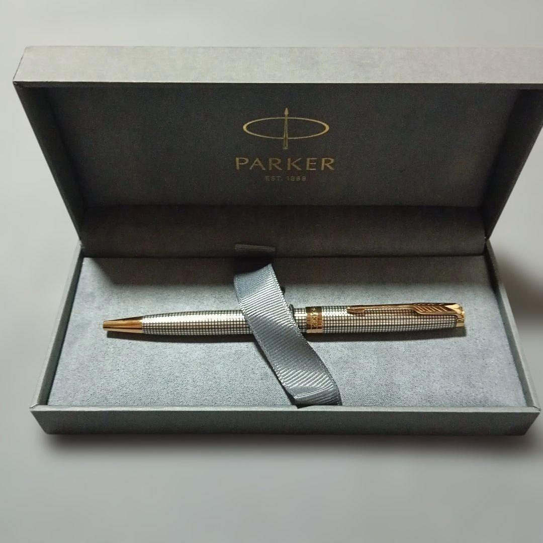 Parker メッシュパターン ボールペン 専用ケース付き