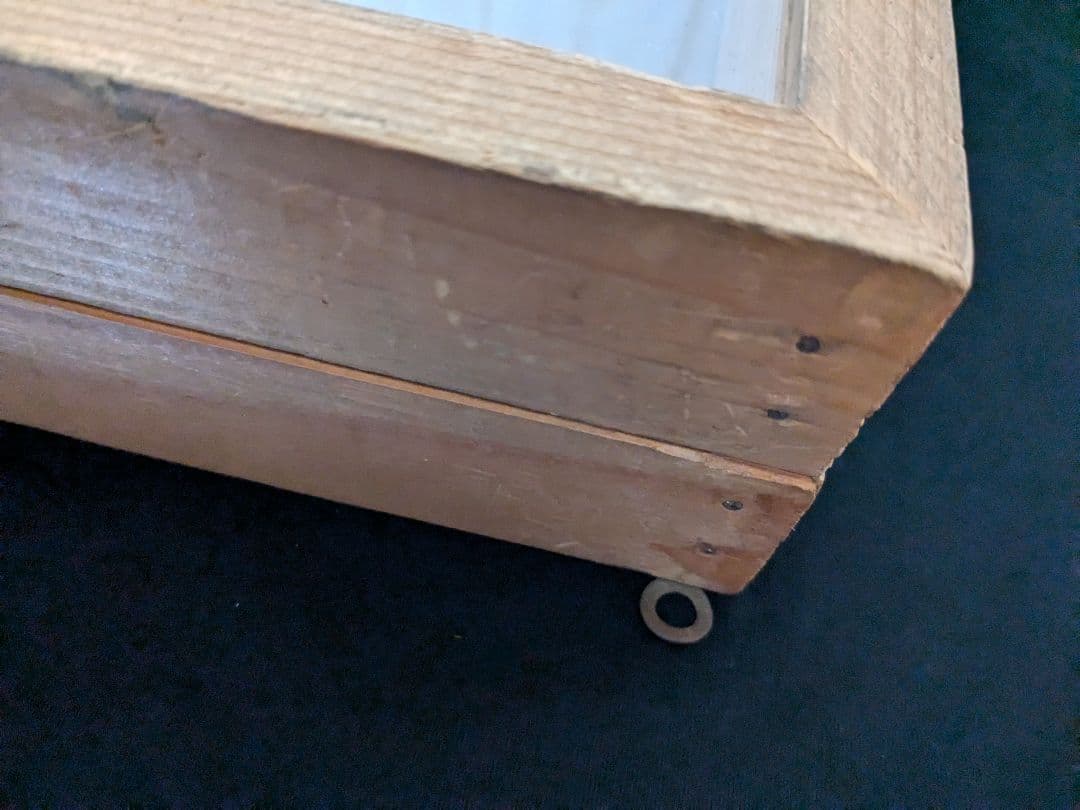 大型USA アンティーク　ガラスショーケース　ジュエリーケース　showcase