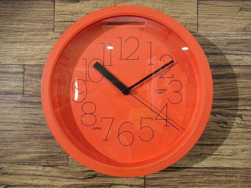 80s ワキタ ハイテクス 三原昌平 Lyncean スイープ運針 掛け時計