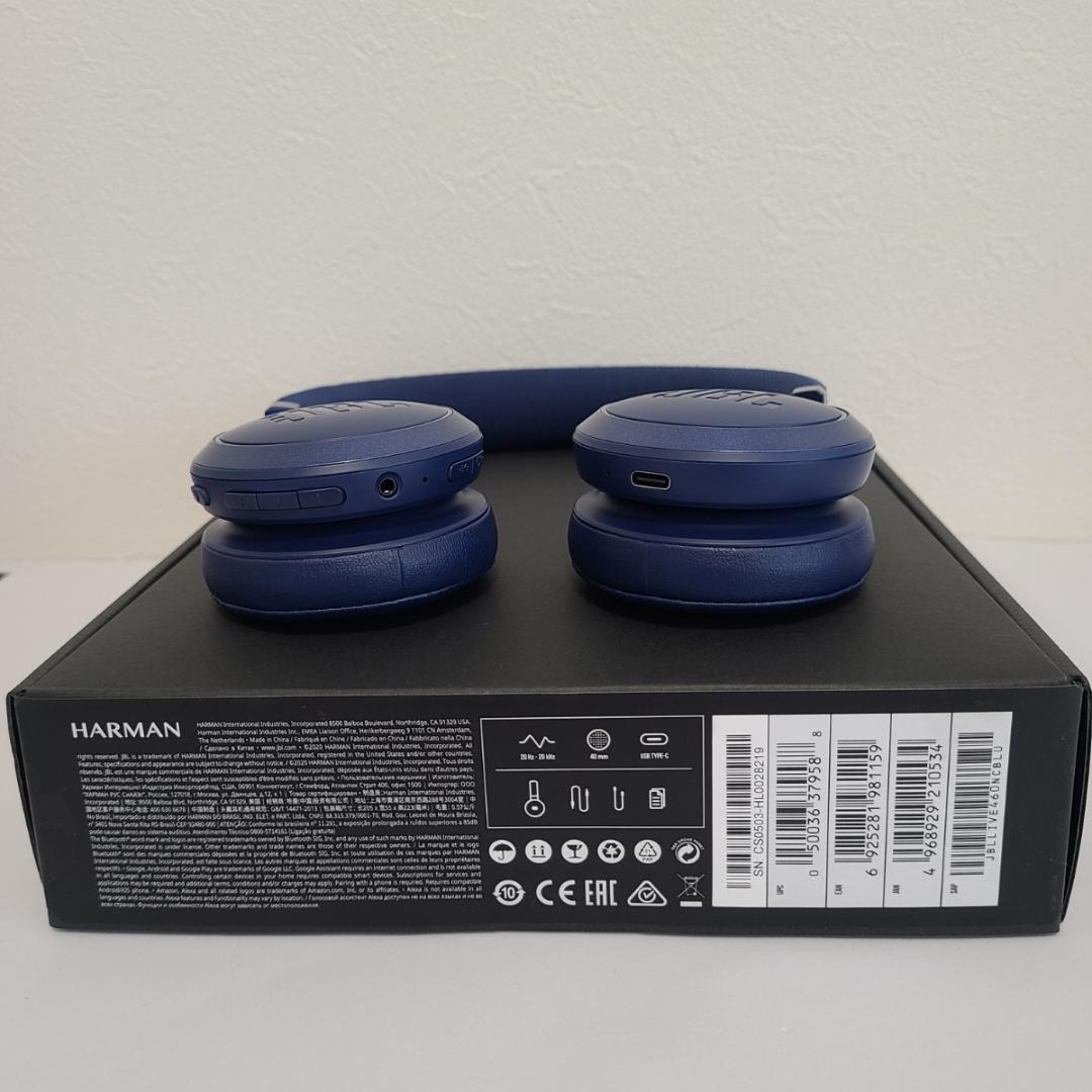 ★JBL★by HARMAN★LIVE460NC★ブルー★ワイヤレスヘッドホン★
