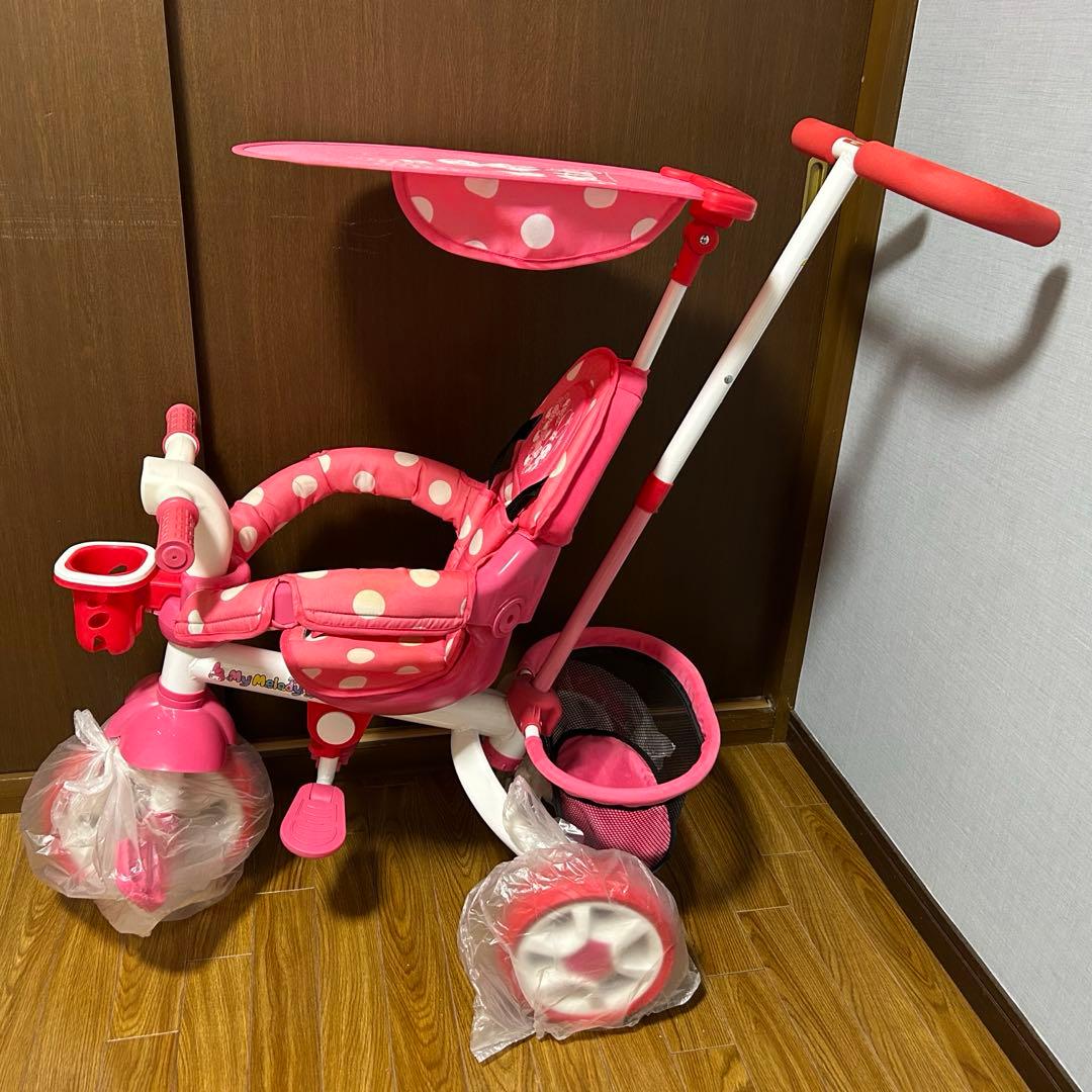 マイメロ水玉模様三輪車
