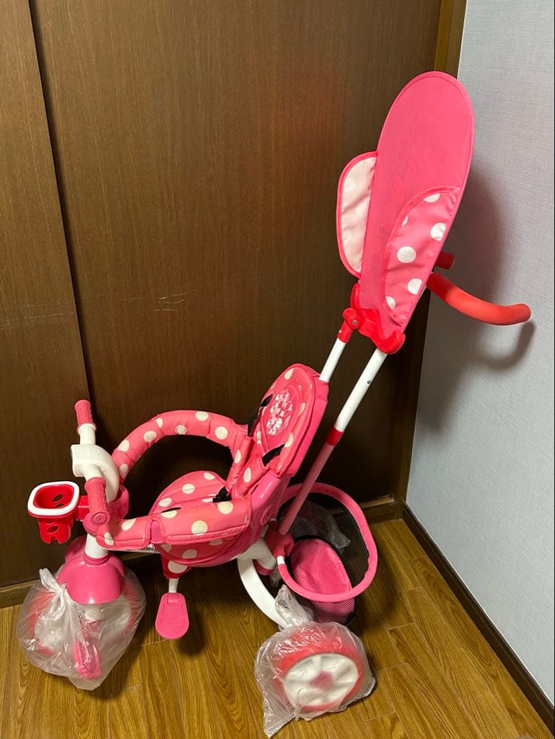 マイメロ水玉模様三輪車