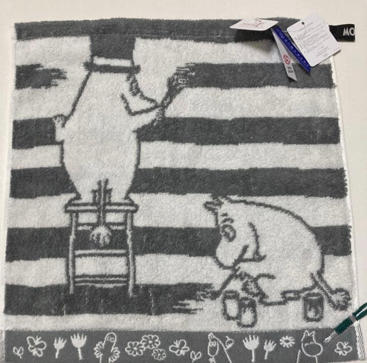 確認用　3枚セット　ムーミン　ハンドタオル　タオル美術館