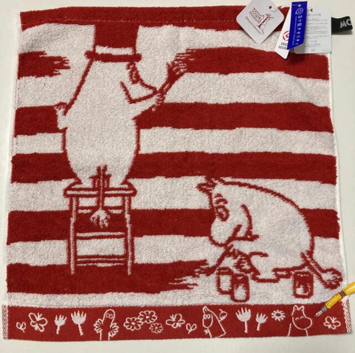 確認用　3枚セット　ムーミン　ハンドタオル　タオル美術館