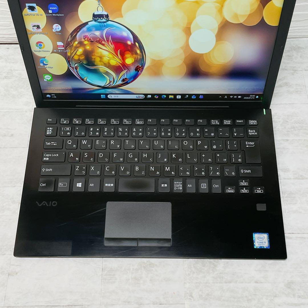 超軽量✨高性能8世代 ノートパソコン SSD VAIO カメラ A4 持ち運び
