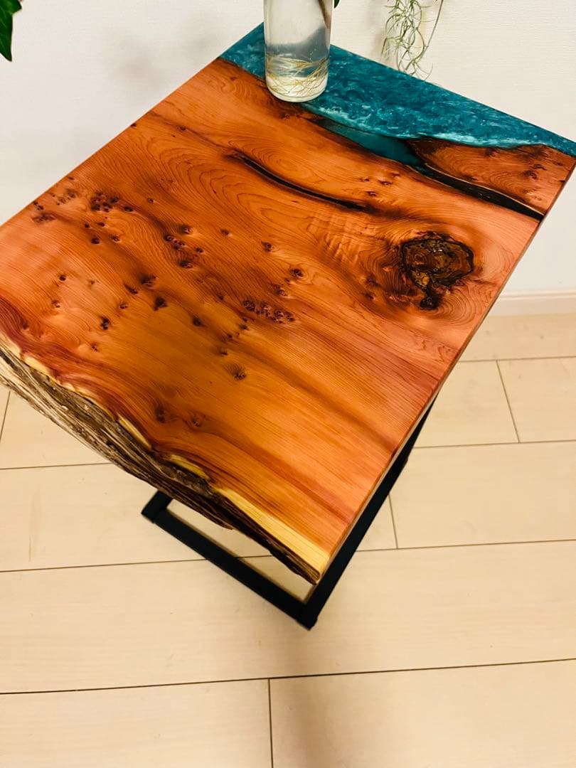 ソファテーブル　サイドテーブル　レジンテーブル　一位　コーヒーテーブル　一枚板