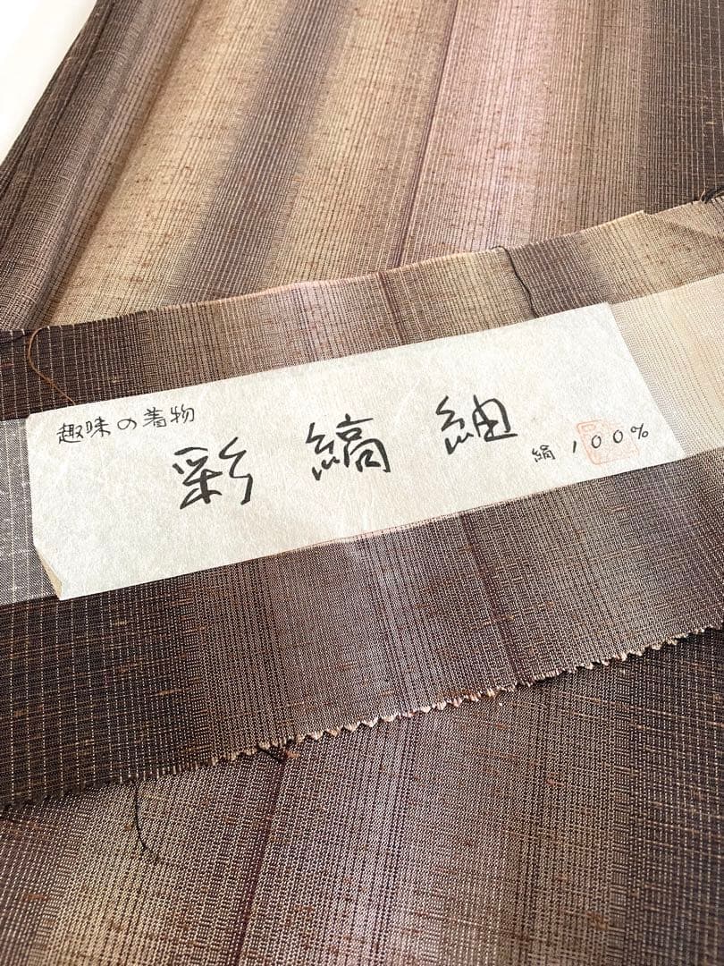 【しつけ付き未使用】彩縞紬 正絹 ◇秋冬におすすめカジュアルなお出かけに