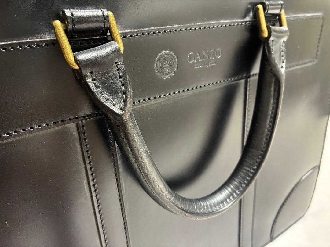 GANZO ブライドルレザー ビジネスバッグ