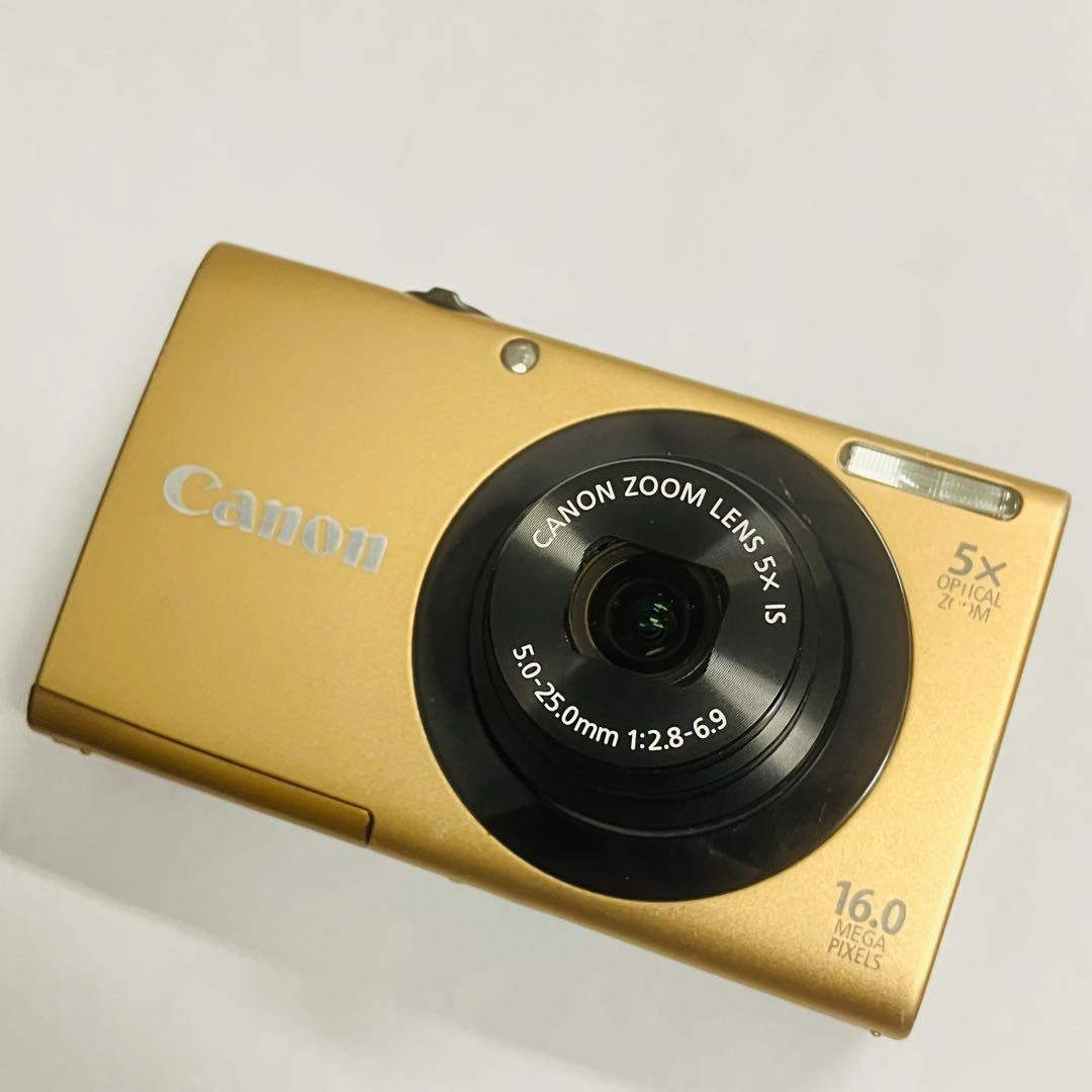 Canon PowerShot A3400 IS ゴールド キャノン デジカメ