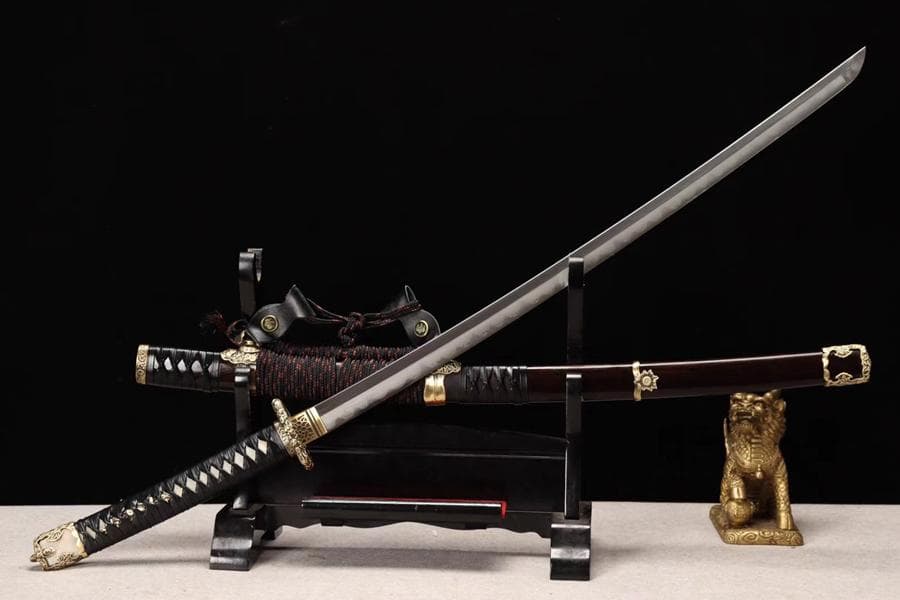 菊の太刀 日本刀 模造刀 居合刀 武士道 武蔵 鑑賞用 手鍛造打