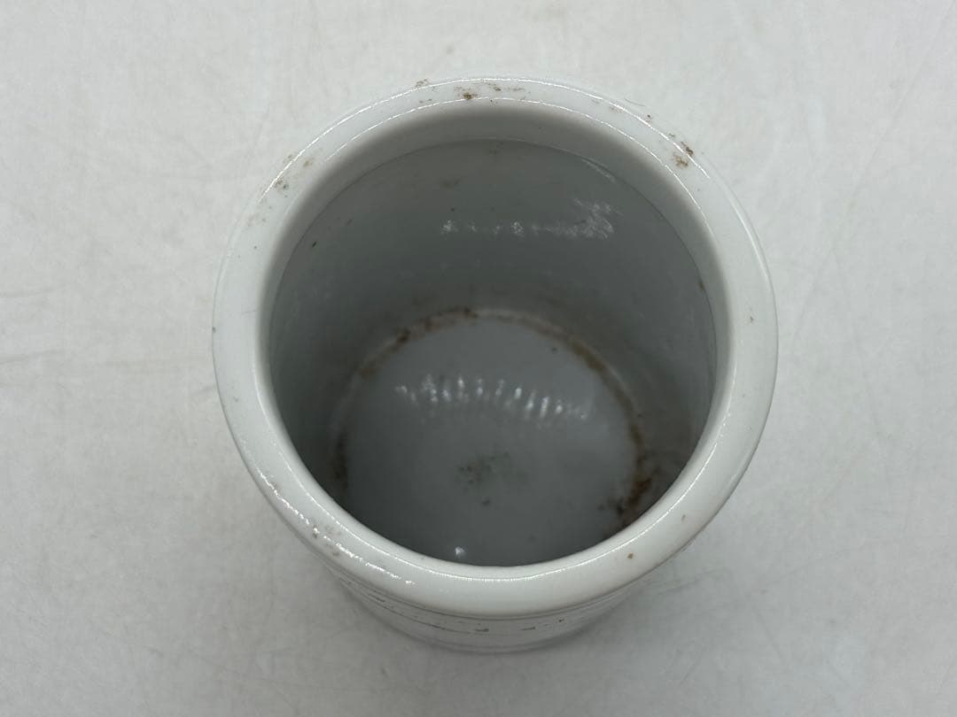 中国　染付　山水紋筆筒　送料込み260127