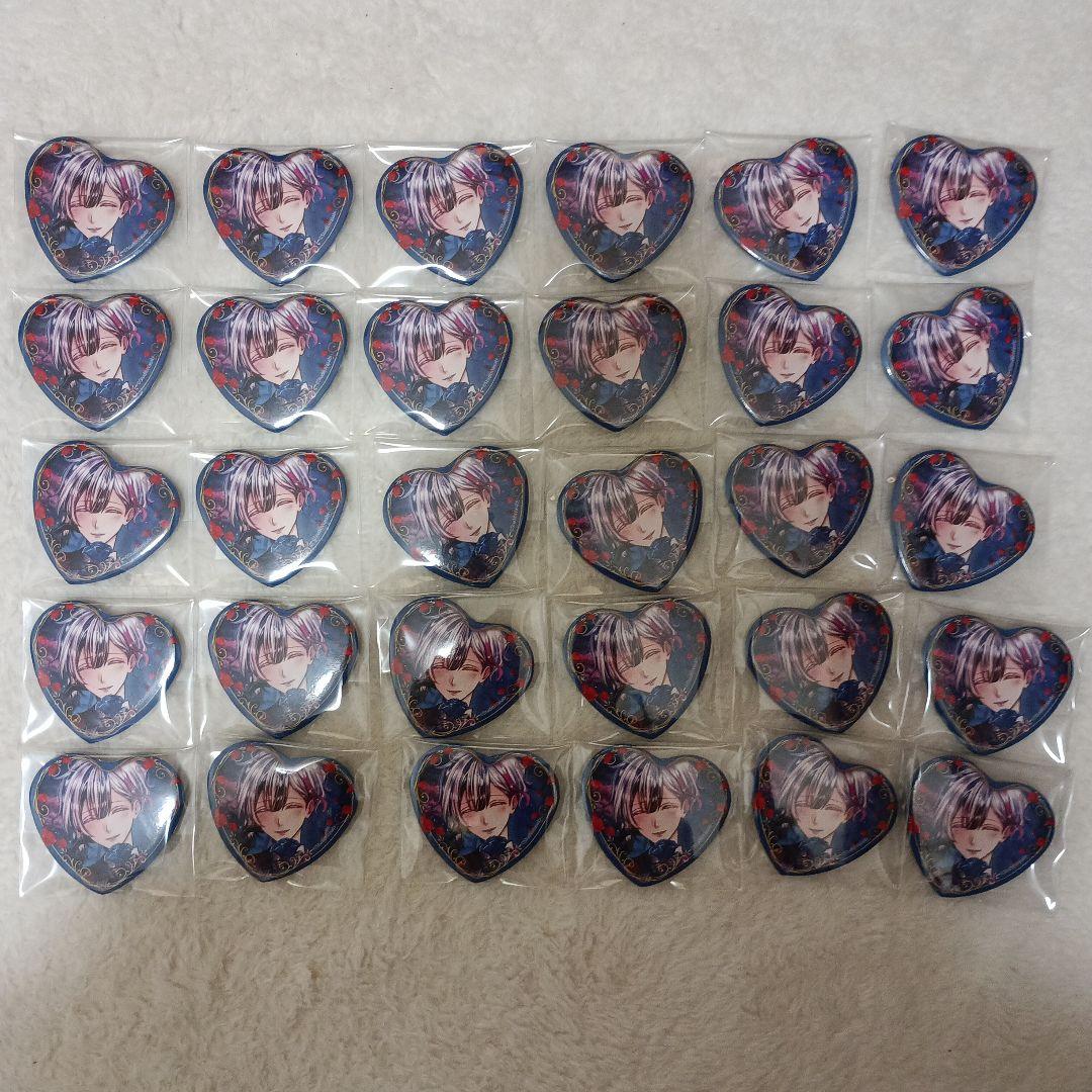 あくねこ ベリアン ハート缶バッジ