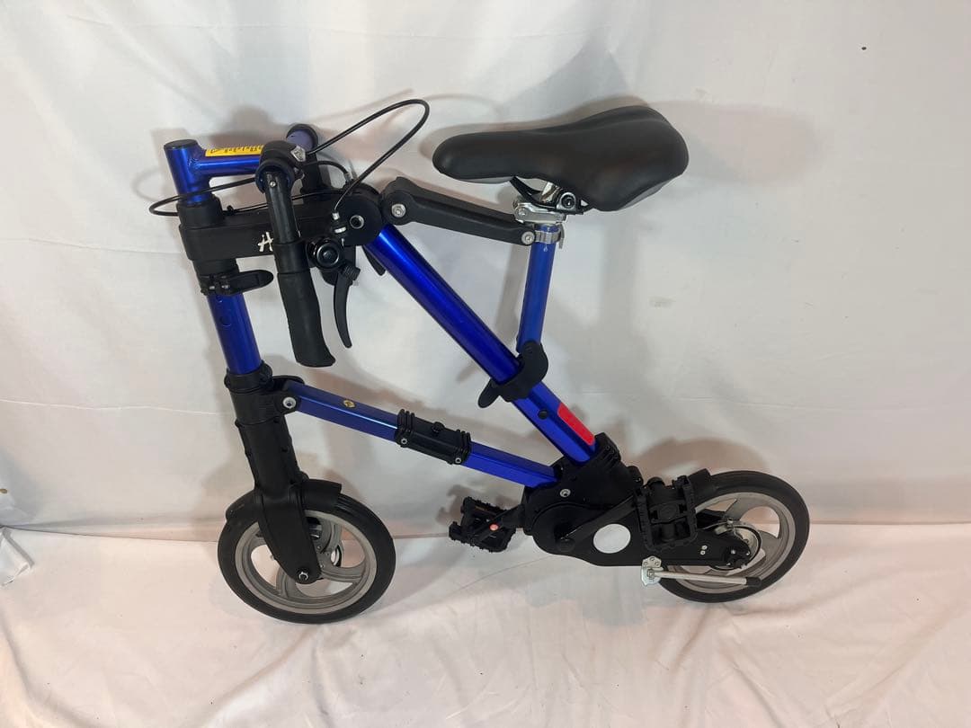 ④ A-bike 折りたたみ自転車 ミニベロ　青