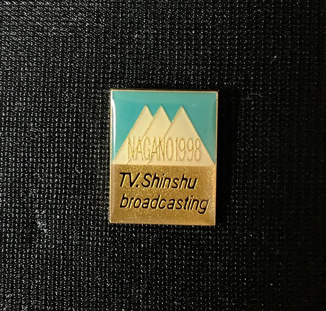 1998長野オリンピックピンバッジ/mediaテレビ信州