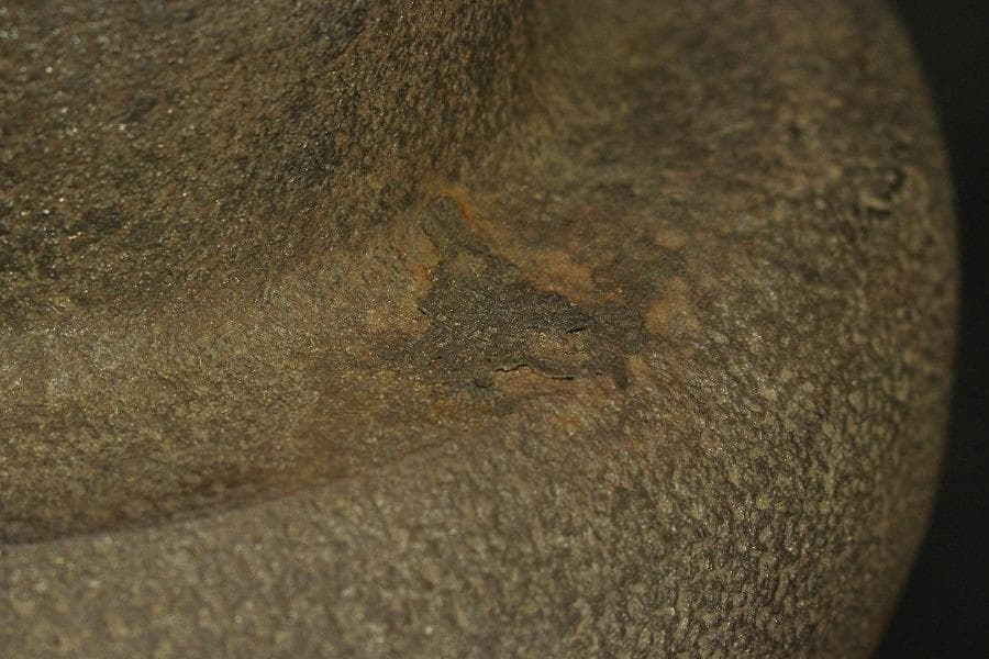 茶道具 大西清右衛門 作 車軸釜 時代物 銀摘み蓋 共箱(ZE573)